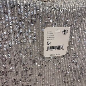 NWT Free People sequin long sleeve